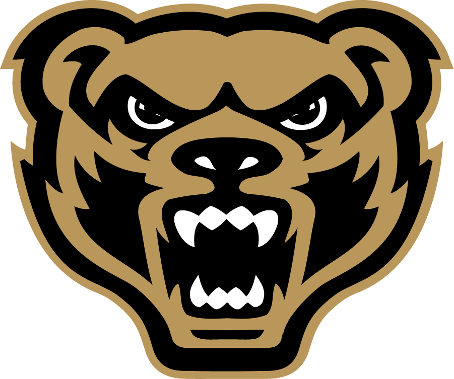 Oakland Golden Grizzlies 2021-Pres Primary Logo diy DTF decal sticker